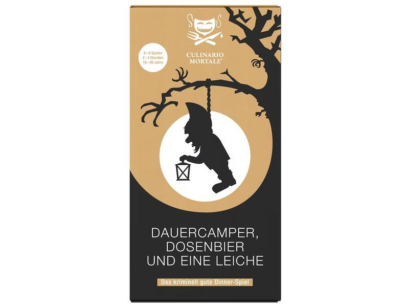 Culinario Mortale Partyspiel Dauercamper, Dosenbier und eine Leiche