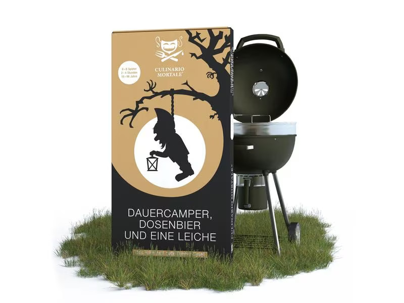 Culinario Mortale Partyspiel Dauercamper, Dosenbier und eine Leiche