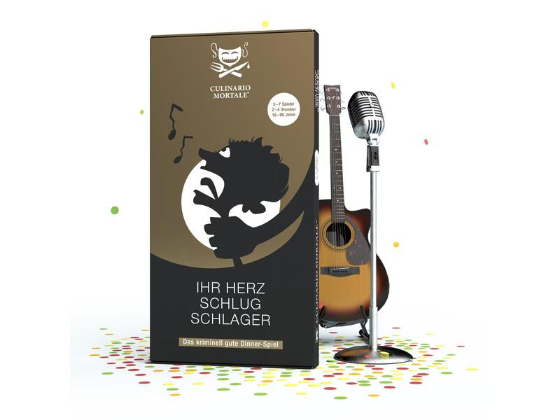 Culinario Mortale Partyspiel Ihr Herz schlug Schlager
