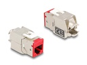 Delock Keystone-Modul RJ45 zu LSA, Cat.6A Farbig, 8 Stück