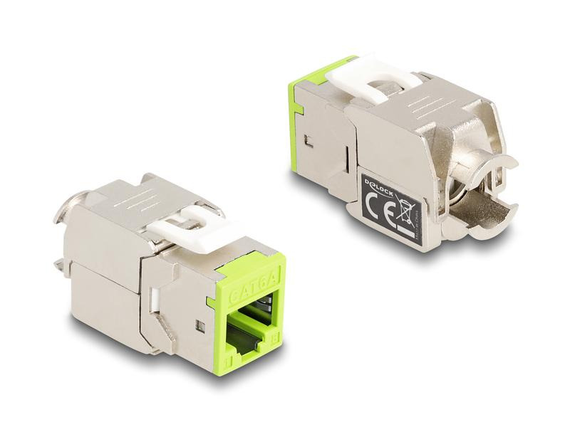 Delock Keystone-Modul RJ45 zu LSA, Cat.6A Farbig, 8 Stück