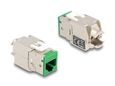 Delock Keystone-Modul RJ45 zu LSA, Cat.6A Farbig, 8 Stück