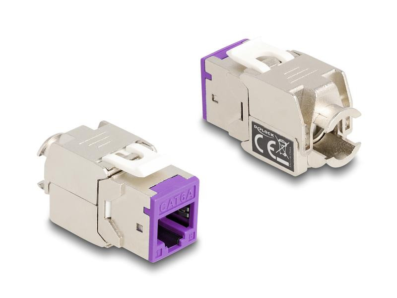 Delock Keystone-Modul RJ45 zu LSA, Cat.6A Farbig, 8 Stück