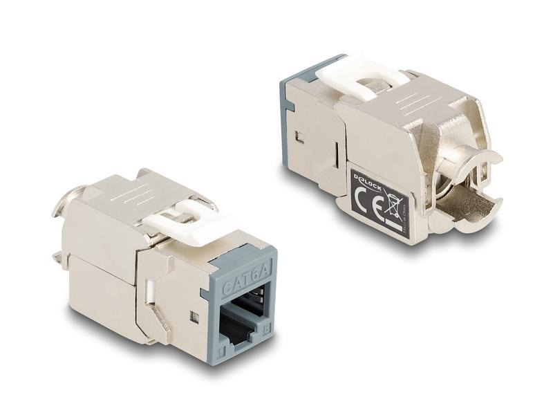 Delock Keystone-Modul RJ45 zu LSA, Cat.6A Farbig, 8 Stück