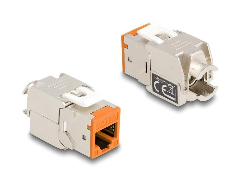 Delock Keystone-Modul RJ45 zu LSA, Cat.6A Farbig, 8 Stück