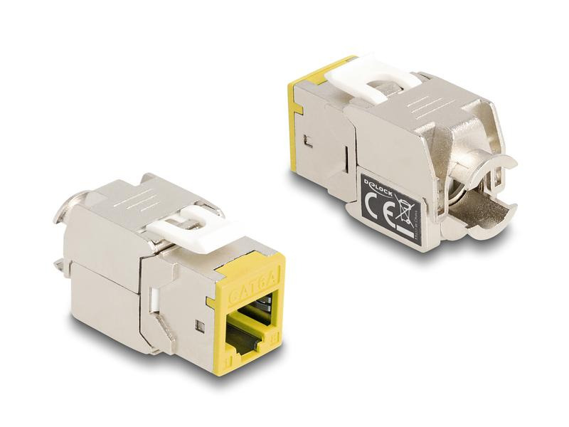 Delock Keystone-Modul RJ45 zu LSA, Cat.6A Farbig, 8 Stück