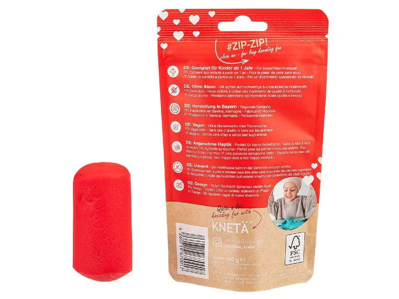 KNETÄ Vegane Spielknete Rot 100 g