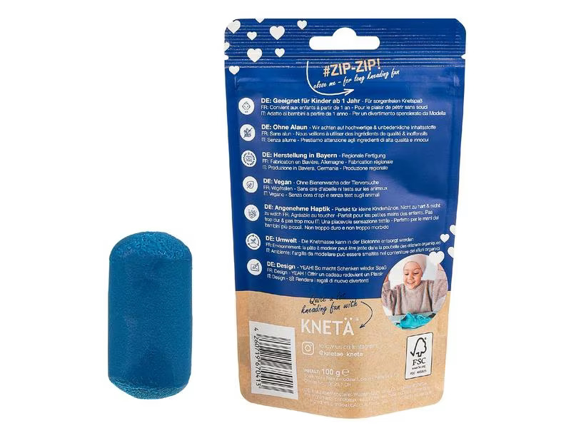KNETÄ Vegane Spielknete Blau 100 g