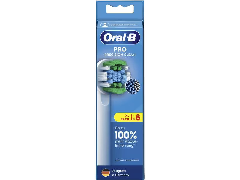Oral-B Zahnbürstenkopf Precision Clean 8 Stück, Weiss