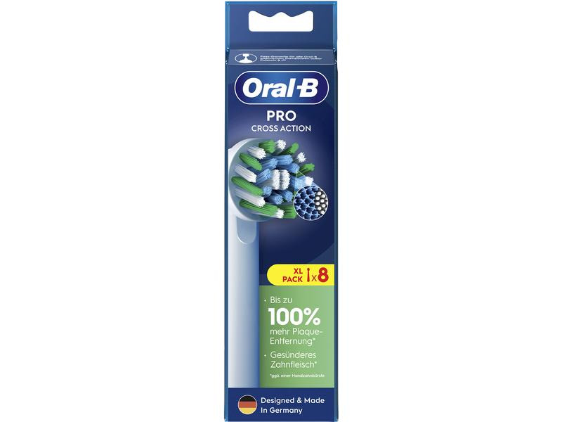 Oral-B Zahnbürstenkopf CrossAction 8 Stück, Weiss