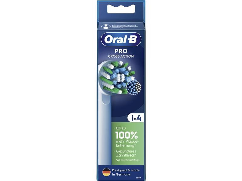 Oral-B Zahnbürstenkopf CrossAction 4 Stück, Weiss