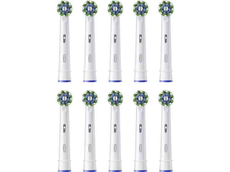 Oral-B Zahnbürstenkopf CrossAction 10 Stück, Weiss