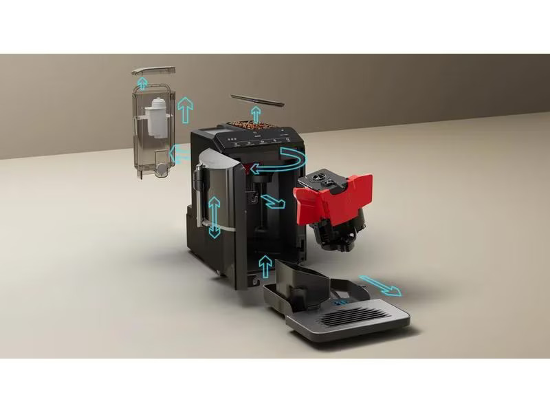 Siemens Kaffeevollautomat EQ300 Klavierlack schwarz TF301E19