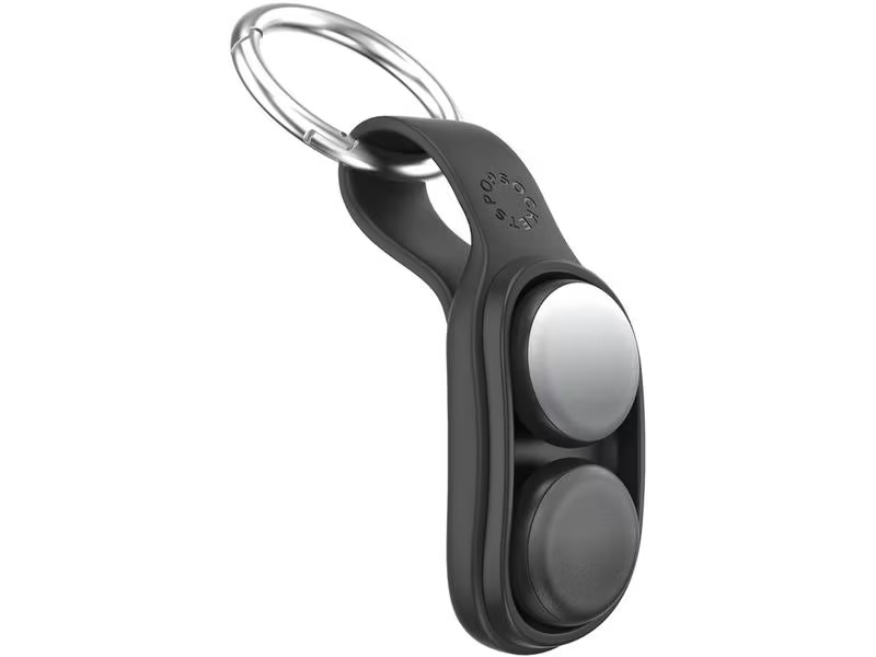 PopSockets Schlüsselanhänger PopPucks Starter Pack Black Flip
