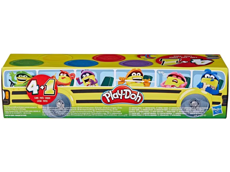 Play-Doh Knetmasse Schulbus 5er-Pack