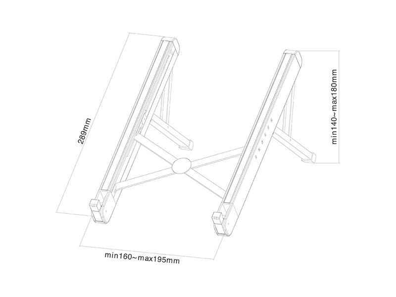 NewStar Halterung NSLS010 Laptop Ständer
