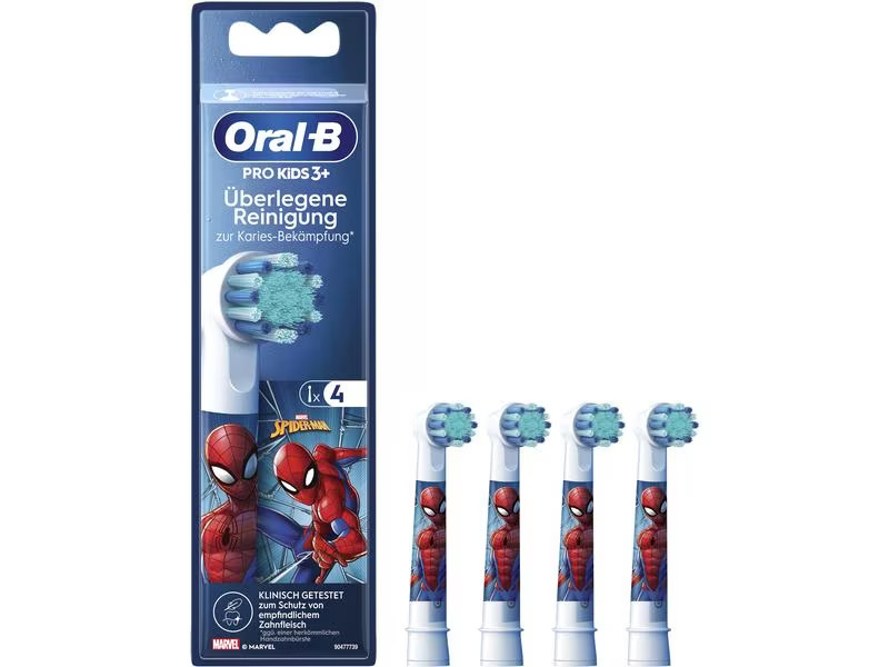 Oral-B Zahnbürstenkopf Spiderman 4 Stück