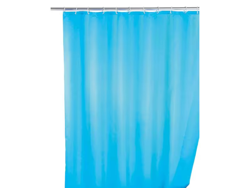 Wenko Duschvorhang Anti-Schimmel 180 x 200 cm, Blau