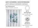 Wenko Duschvorhang Ginkgo Anti-Schimmel 180 x 200 cm