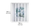 Wenko Duschvorhang Ginkgo Anti-Schimmel 180 x 200 cm