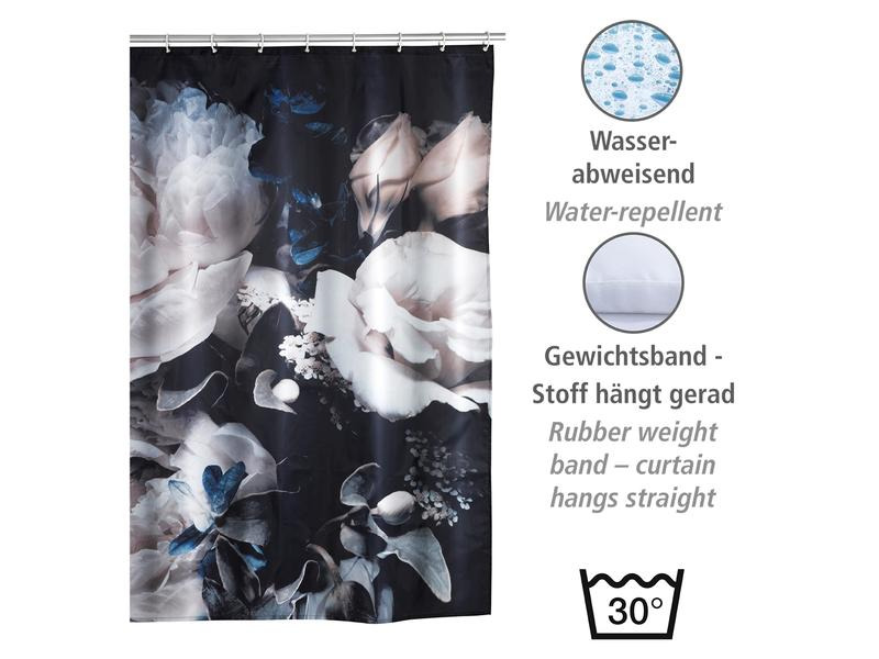 Wenko Duschvorhang Peony Anti-Schimmel 180 x 200 cm