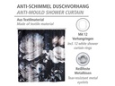 Wenko Duschvorhang Peony Anti-Schimmel 180 x 200 cm