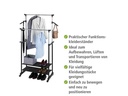 Wenko Garderobenständer All In 117 cm/169 cm, Schwarz/Silber