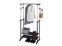 Wenko Garderobenständer All In 117 cm/169 cm, Schwarz/Silber