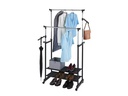 Wenko Garderobenständer All In 117 cm/169 cm, Schwarz/Silber