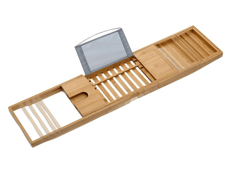 Zeller Present Badewannenablage mit Glashalter Nature