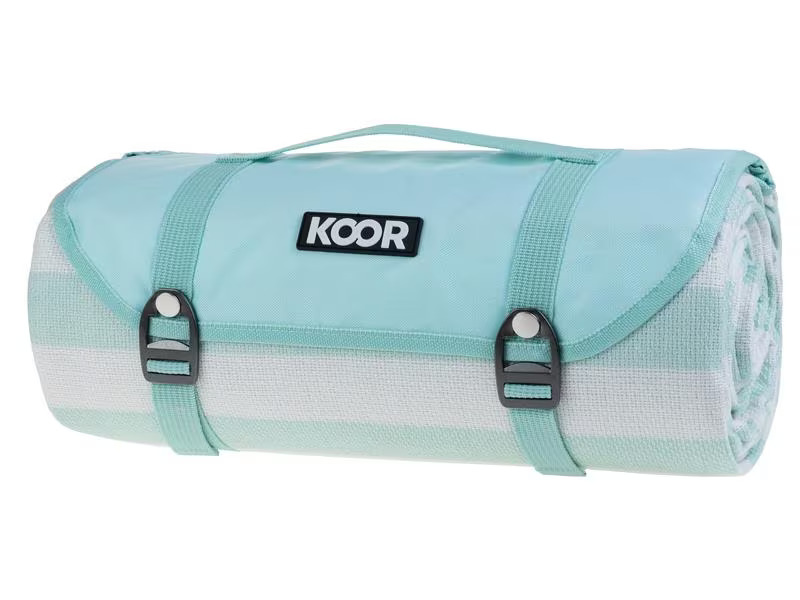 KOOR Picknickdecke Stripes mint 200 x 300 cm