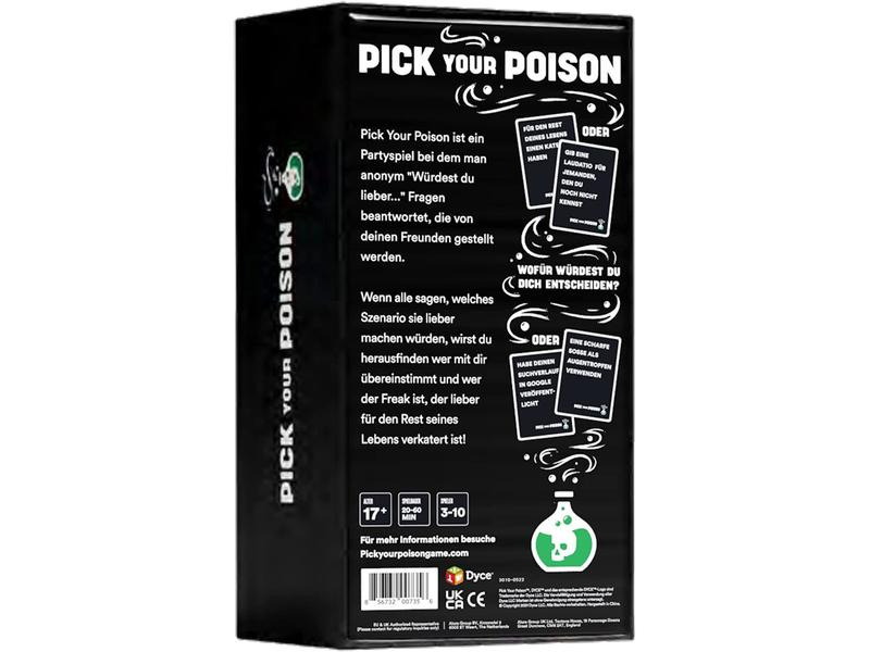 DYCE Games Partyspiel Pick Your Poison After Dark Edition -DE-