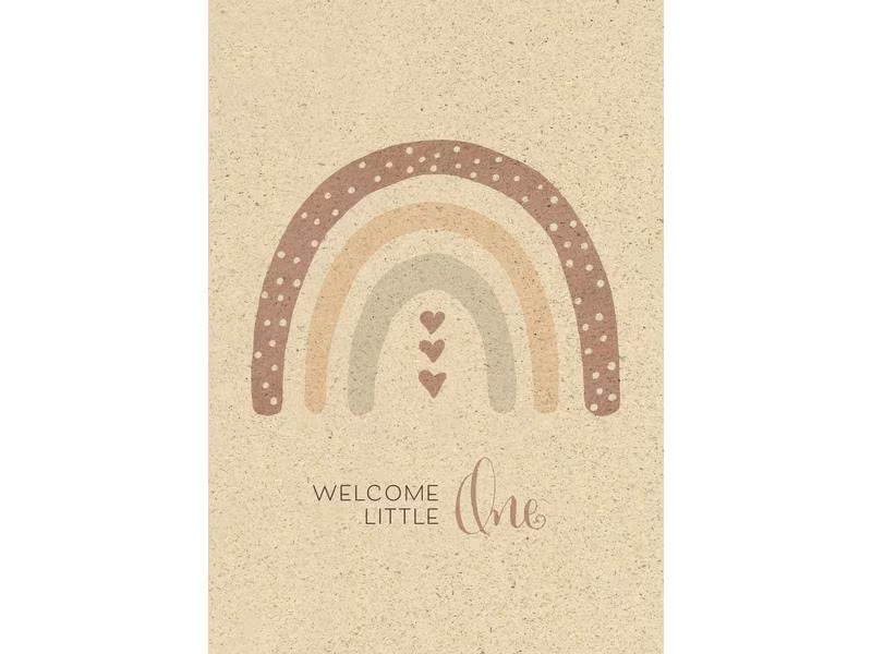 Natur Verlag Glückwunschkarte Welcome little one 12.2 x 17.5 cm