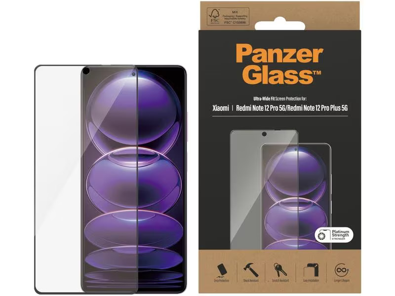 Panzerglass Displayschutz Ultra Wide Fit Redmi Note 12 Pro / 12 Pro+