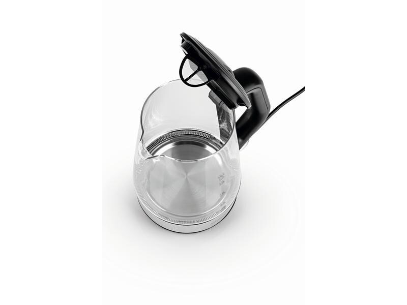 GOURMETmaxx Wasserkocher 1.7 l, Schwarz/Transparent