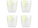 Bodum Outdoor-Becher Kvadrant 200 ml, Transparent, 4 Stück