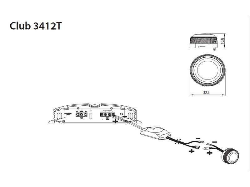 JBL Car 2-Weg Lautsprecher Paar Club 3412T, 0.75 (1.9 cm)