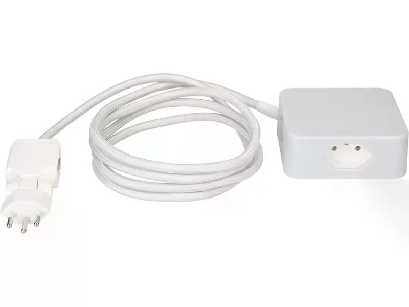 maxTex Steckdosenleiste Cube 3x T13, USB A/C, Weiss/Weiss