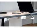 maxTex Steckdosenleiste Cube 4x T13, Weiss/Türkis