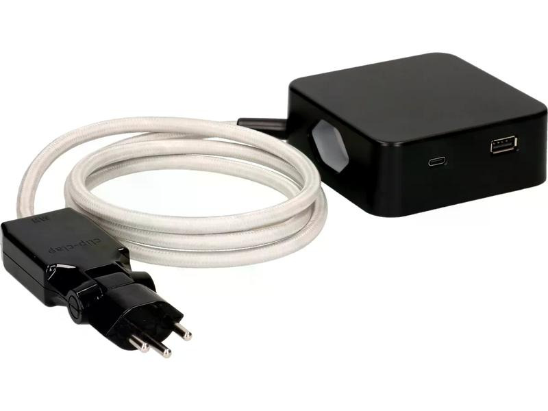 maxTex Steckdosenleiste Cube 3x T13, USB A/C, Schwarz/Grau