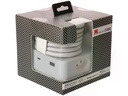 maxTex Steckdosenleiste Cube 3x T13, USB A/C, Grau/Weiss