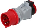 maxCAMP Adapterstecker CEE16/5 - T25, Rot/Grau