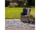 Esschert Design Teppich Zebra 150 x 242.5 cm, Schwarz/Weiss