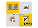 3M Filzgleiter Ultra Resistant, 24 mm x 22 mm, Grau, 12er Pack