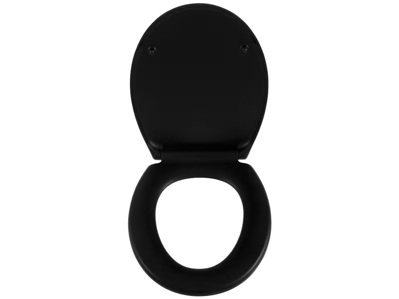 COCON Toilettensitz mit Absenkautomatik Duroplast, Schwarz