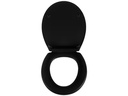 COCON Toilettensitz mit Absenkautomatik Duroplast, Schwarz