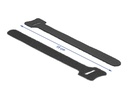 Delock Klettkabelbinder Schwarz 150 mm x 12 mm, 10 Stück