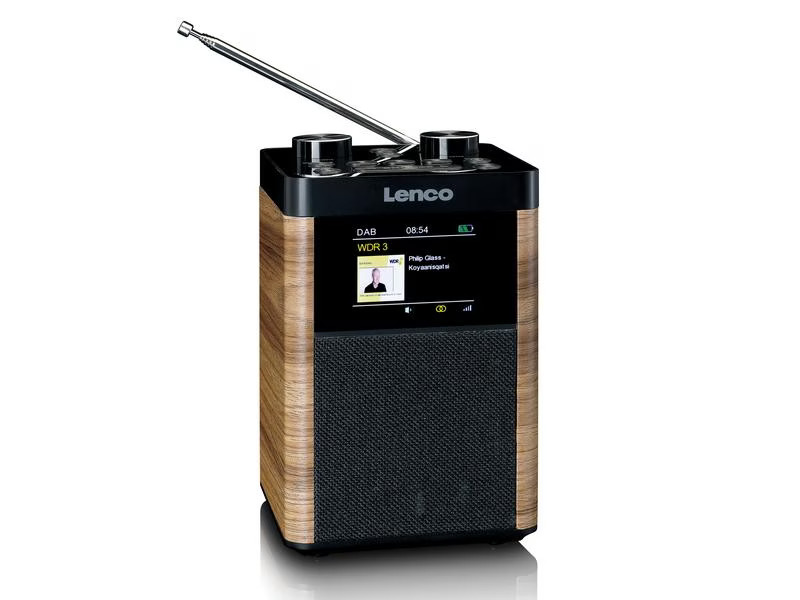 Lenco DAB+ Radio PDR-060WD Schwarz/Weiss