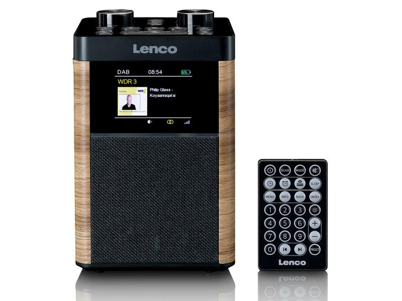 Lenco DAB+ Radio PDR-060WD Schwarz/Weiss
