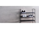Schou Schuhregal 65 x 29 x 74 cm, Schwarz
